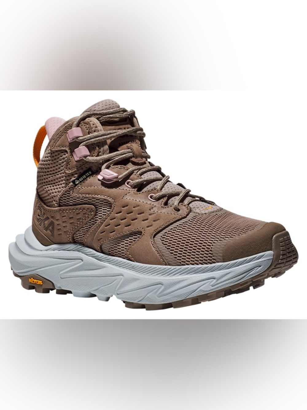 HOKA Women's Anacapa 2 Mid GTX Hiking Boots
Color: Dune/Ice Flow NWB